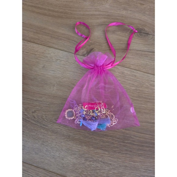 Lilly Pulitzer Women's Blue Gem Tassel Layered Pendant Necklace Gold‎ Tone NEW - Picture 6 of 6